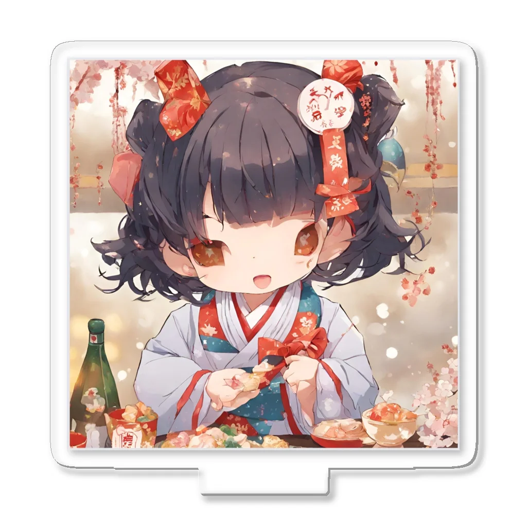 rina-suzuの新春の可愛い女の子 アクリルスタンド