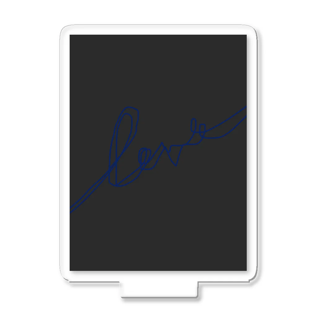 rilybiiのBlue LogoArt × Charcoal アクリルスタンド