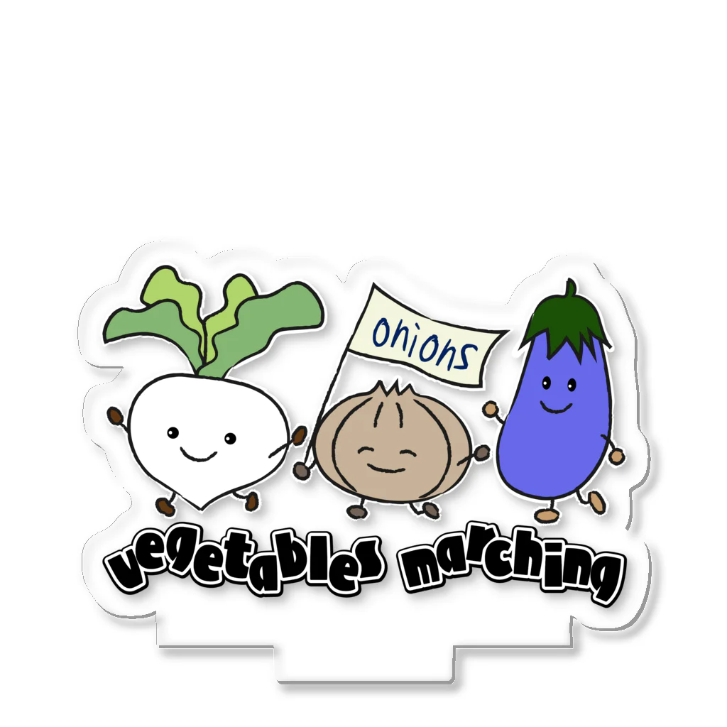 sari'sのvegetables marching Acrylic Stand