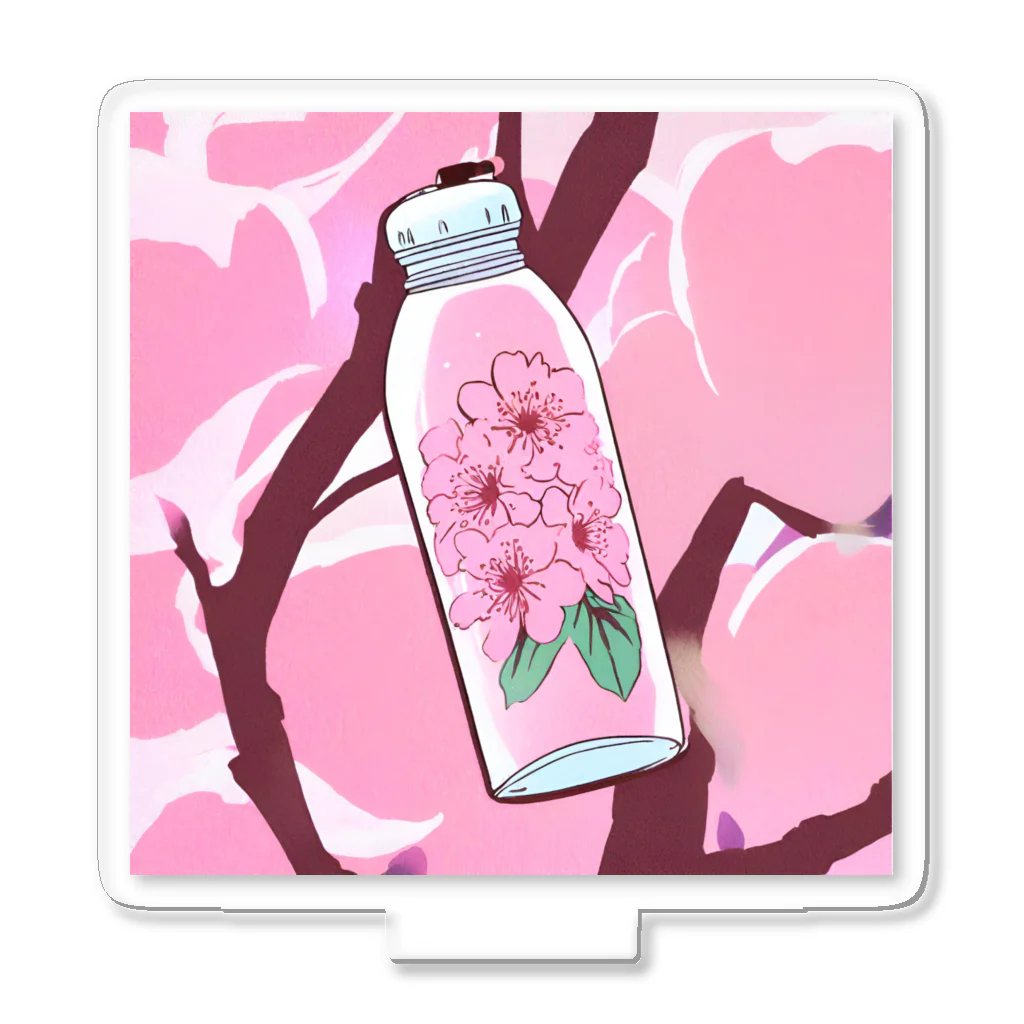 リホタママの水筒の中の桜 Acrylic Stand