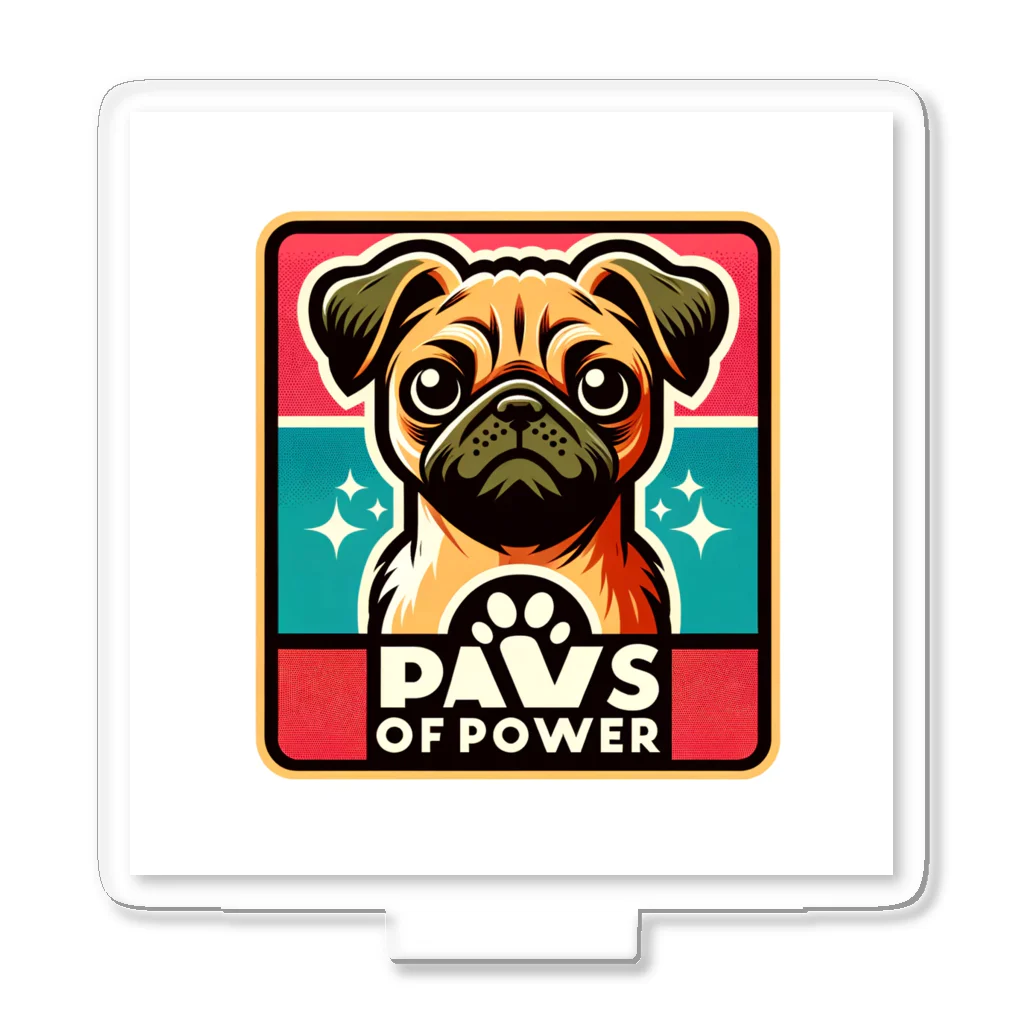 Urban pawsのパグチワワ「Paws of Power」 アクリルスタンド