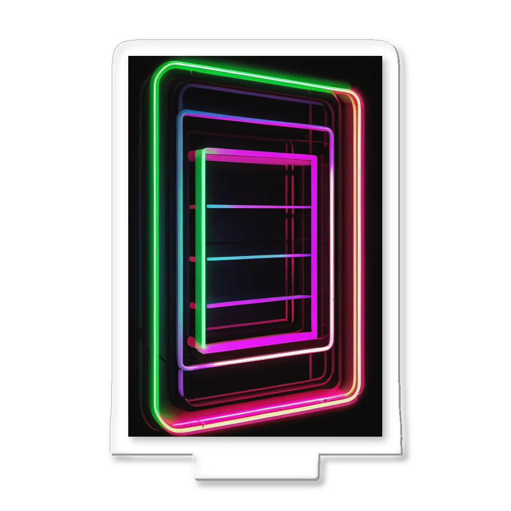 Association Against Mirroring SelfiesのAbstract_Neonsign Acrylic Stand