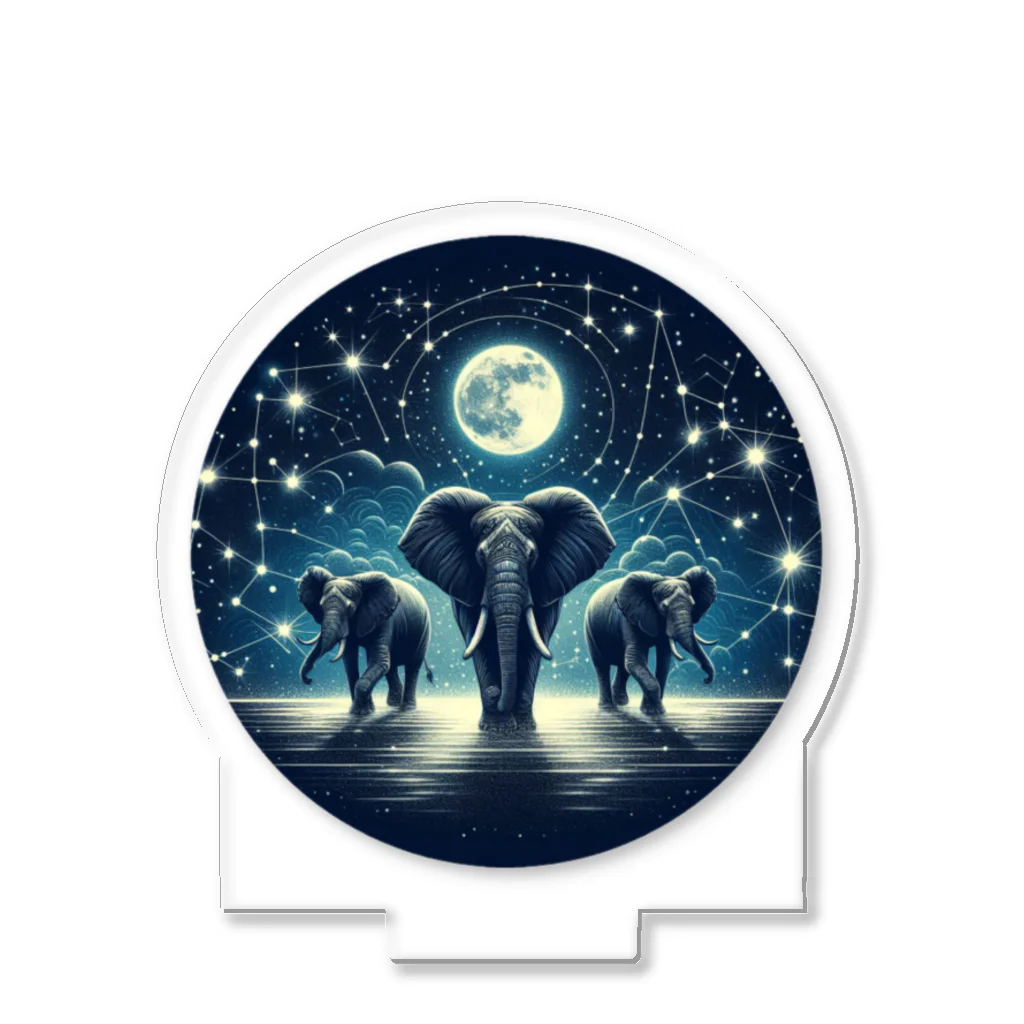 FUMYのNight  Elephant Symphonic Acrylic Stand