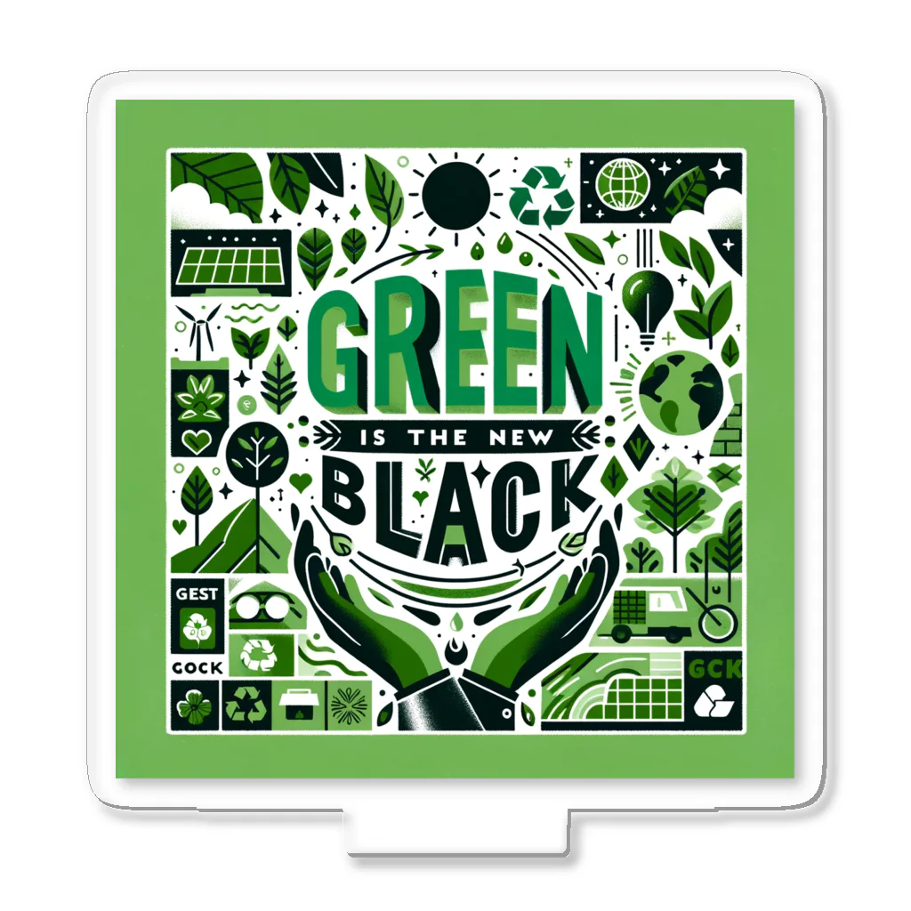 jacoeのGreen is the New Black アクリルスタンド