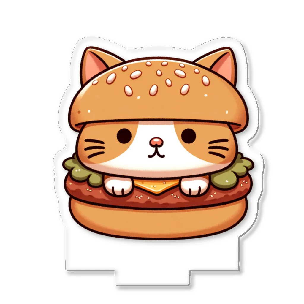 ゆるきゃら製作所の猫バーガー アクリルスタンド