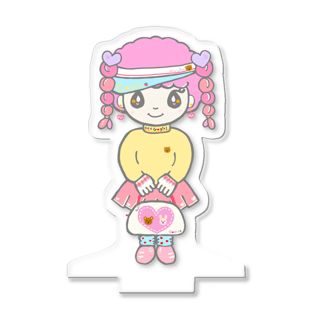 Yu♡Po♡Ko(ユポコ)のG♡girl ゴルフ♡ガール アクリルスタンド