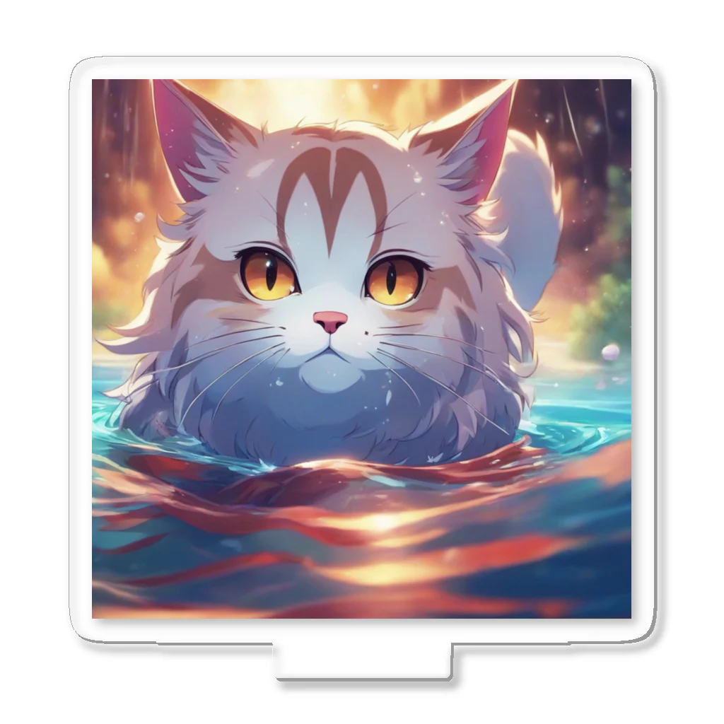 raimskの泳ぐ猫 Acrylic Stand
