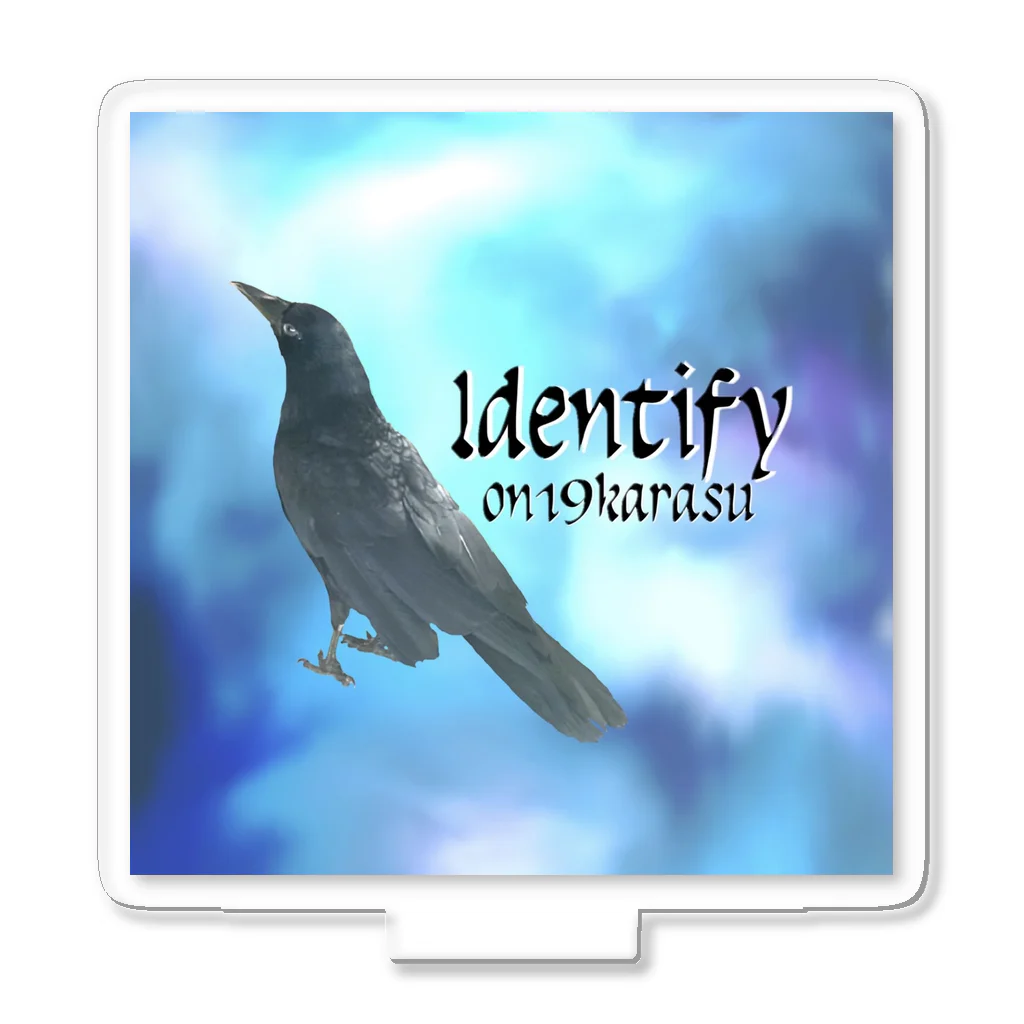 カラスのクッピのカラスのラビ☆Identify Crow Acrylic Stand