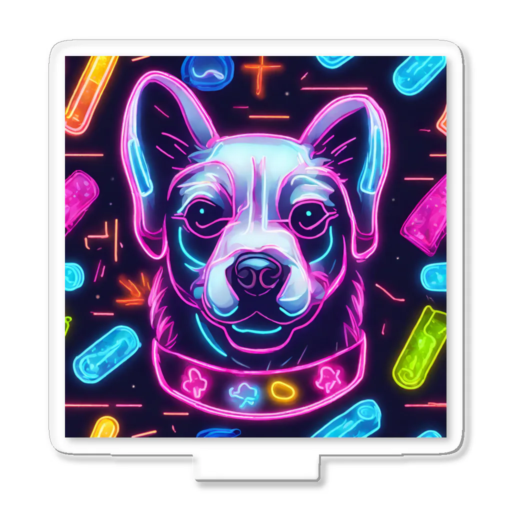 オダチャンショップのneon dog アクリルスタンド