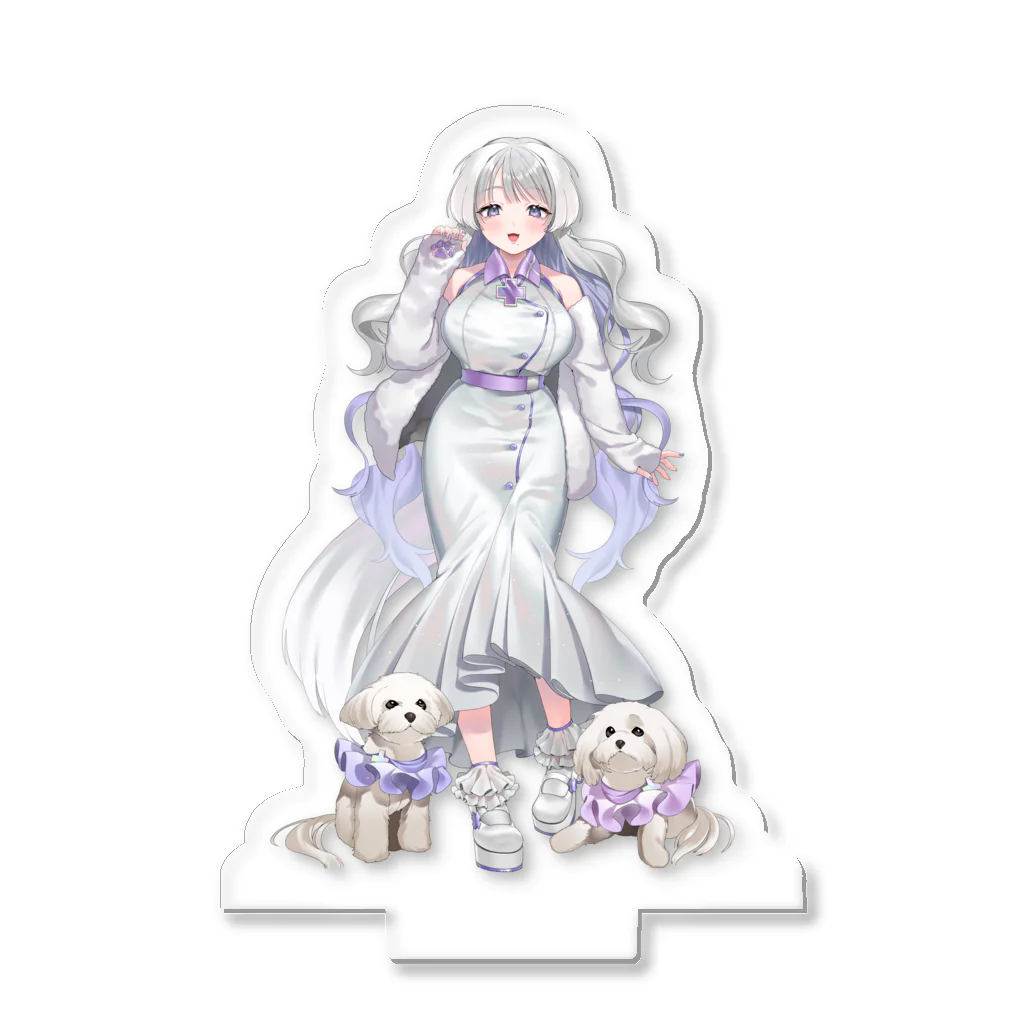 癒白まるしょっぷの癒白まる(白衣衣装) Acrylic Stand