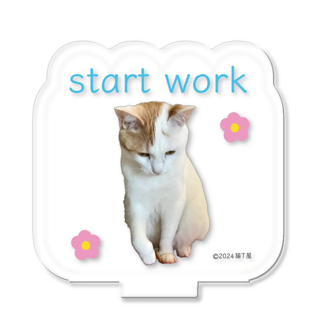 猫T屋のIT系猫 ・start work / アクリルスタンド Acrylic Stand