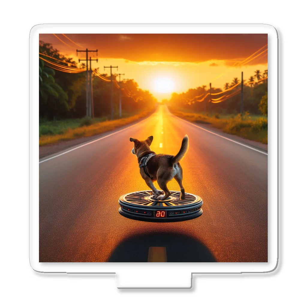 グラミー翔⭐️公式ショップのUFO犬 Acrylic Stand