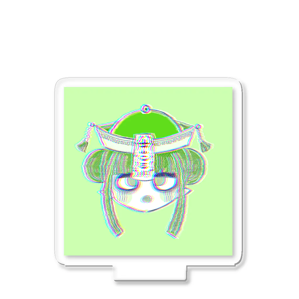 🥚🍏☠︎の末っ子のキョンシーちゃん(green) Acrylic Stand