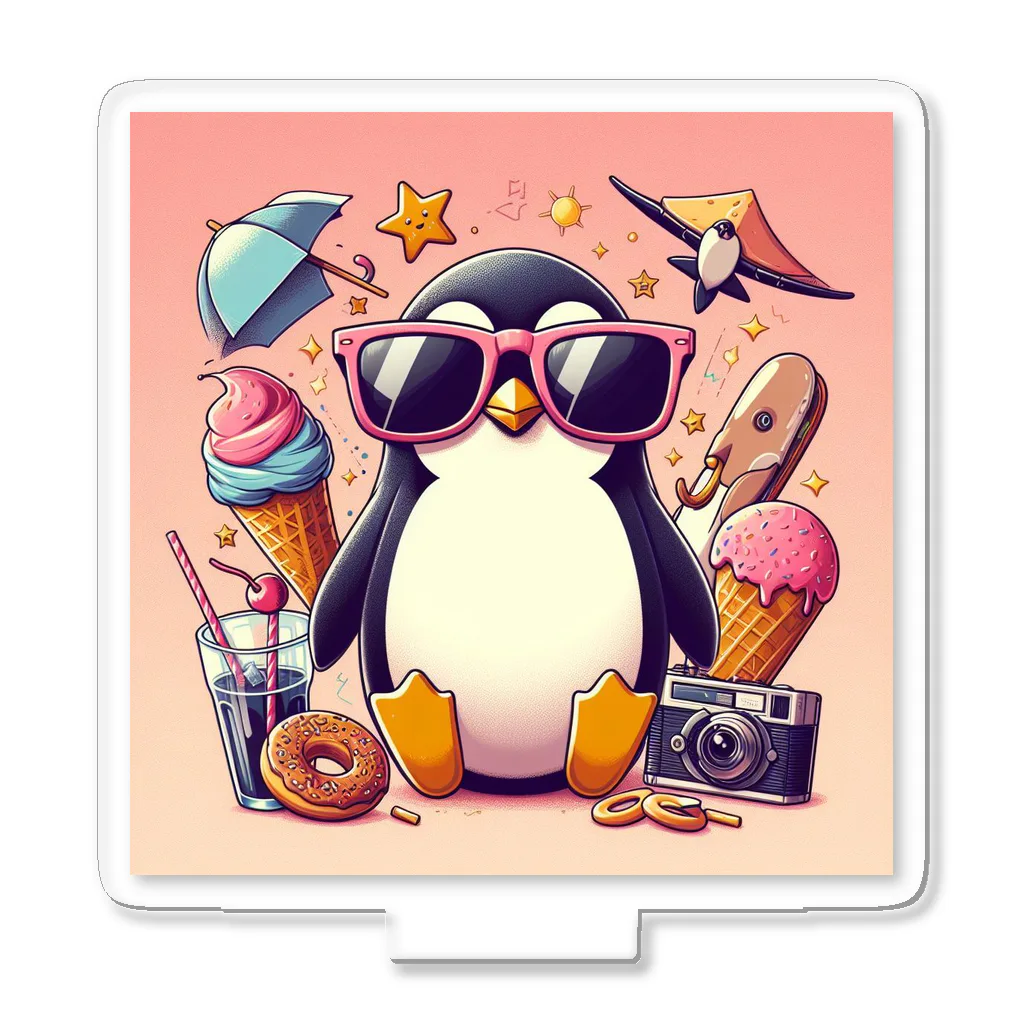 Design Harborのcool penguin アクリルスタンド