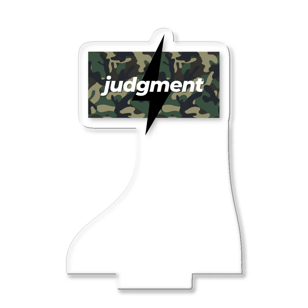 judgment produceの【judgment produce】judgment迷彩（緑） Acrylic Stand