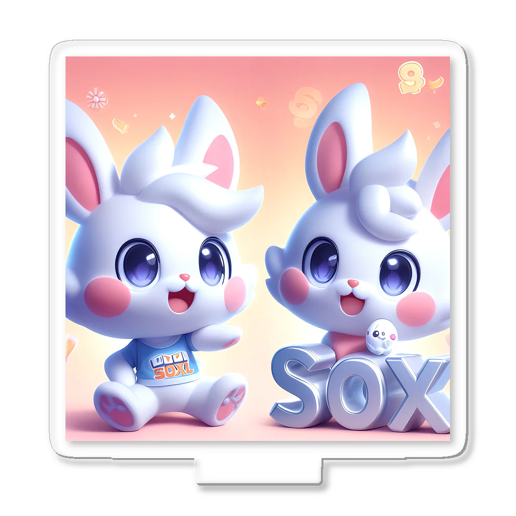 Bunny RingのSOXLくん and SOXちゃん Acrylic Stand