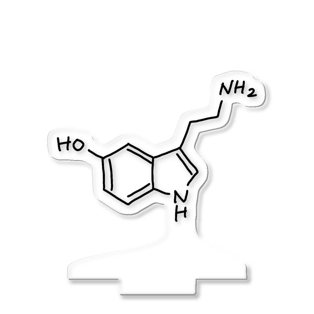 シンプルなケミカルたち。の精神安定 セロトニン（ブラック）Serotonin（Black） アクリルスタンド