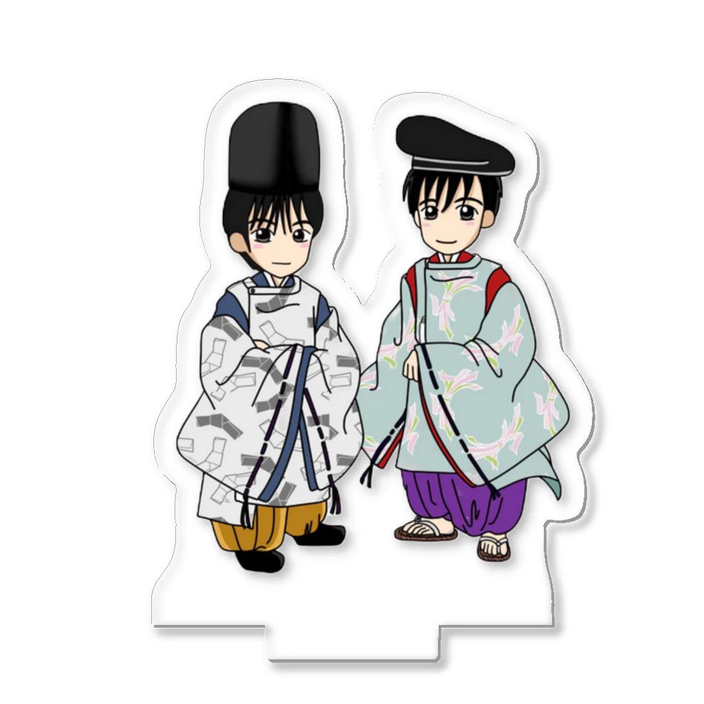 かわいい百人一首の「はじめての百人一首」Ｗまろ Acrylic Stand