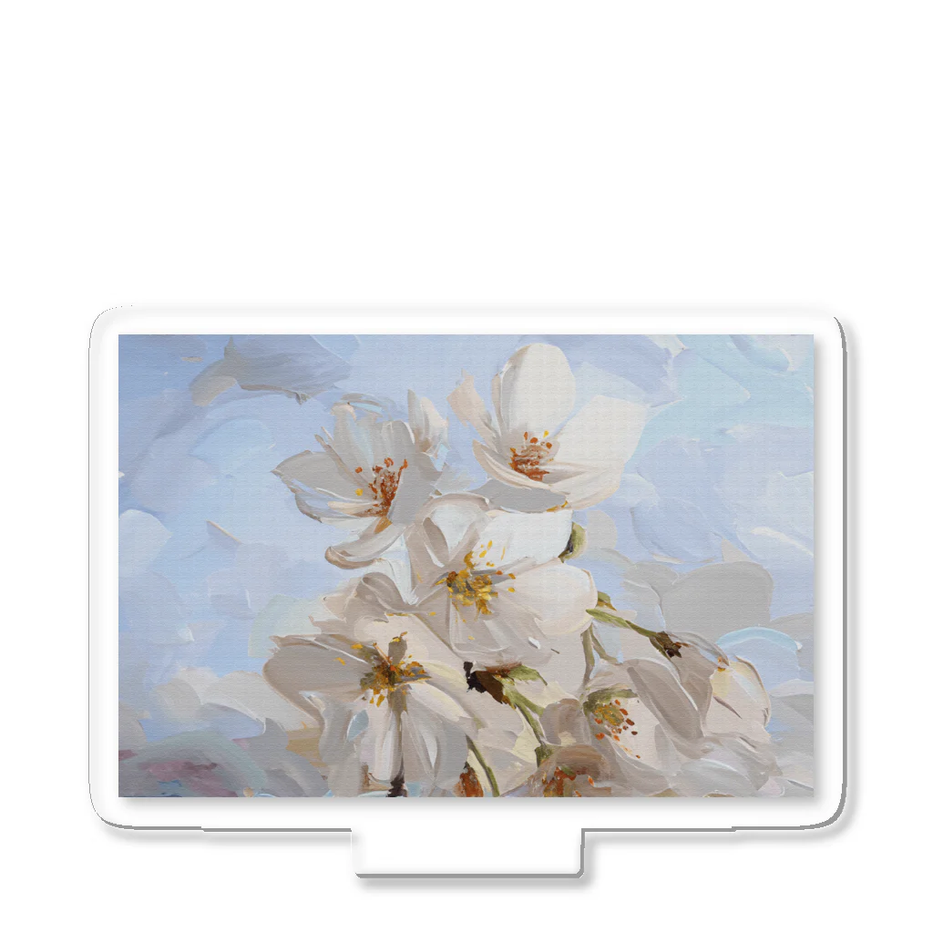 TOMOYA MURAKAMIのSAKURA-Oil Painting- Acrylic Stand