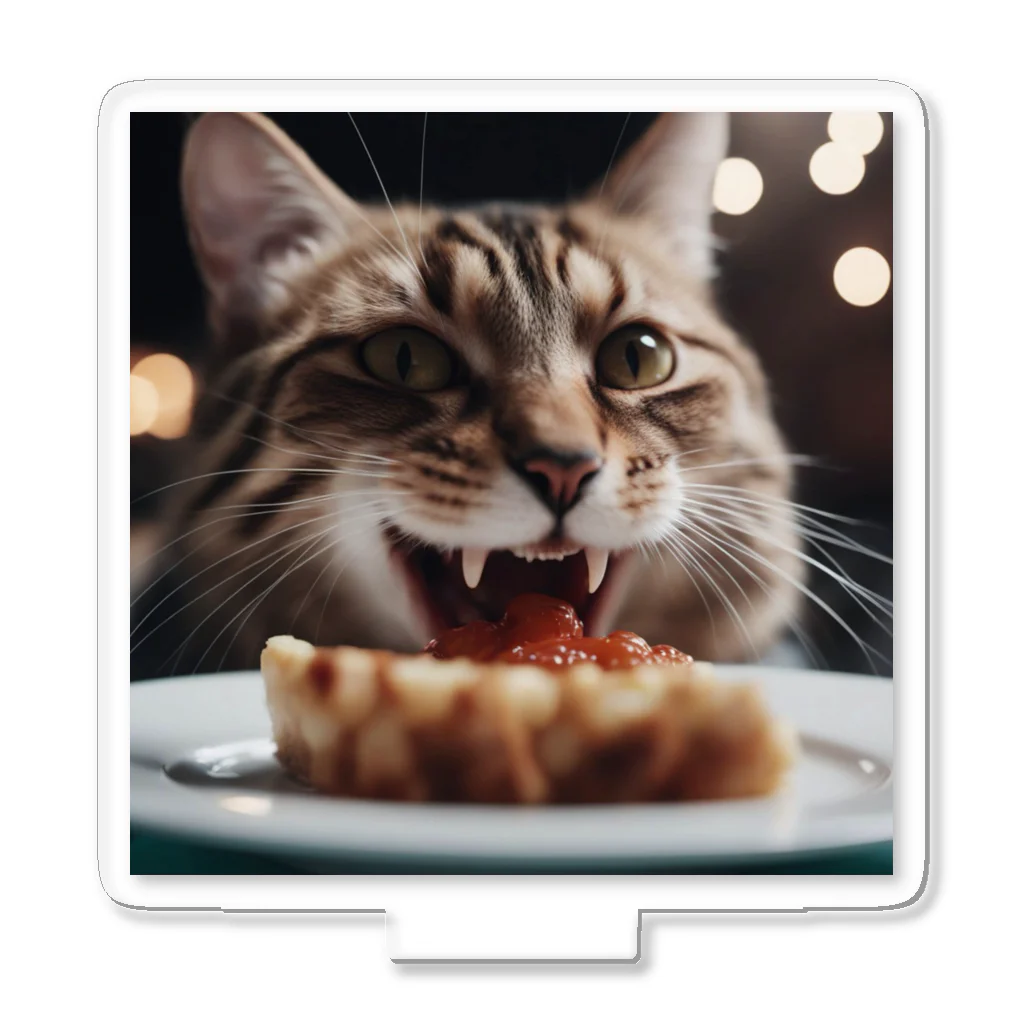 feliceのごはんを食べている猫 アクリルスタンド