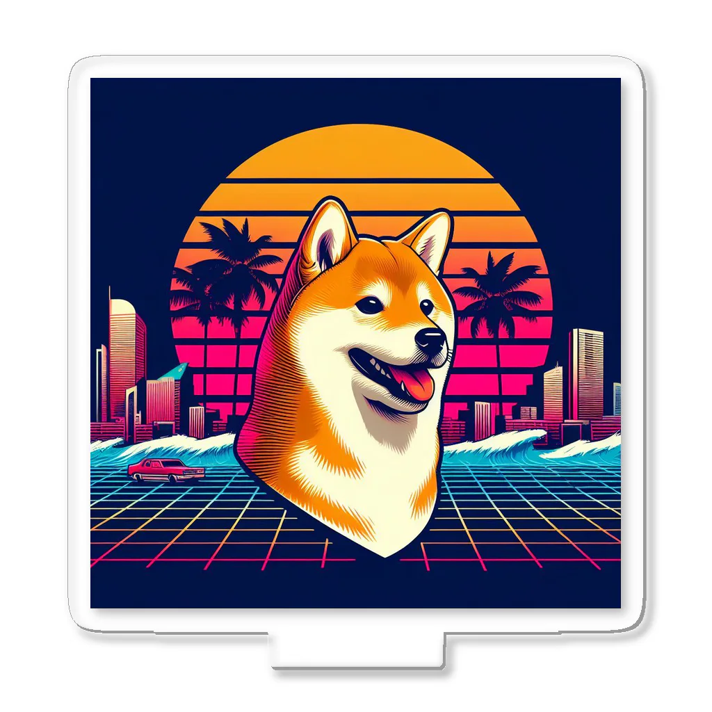 80s_popの80s_pop Dog No.1 (Shiba Inu) Acrylic Stand