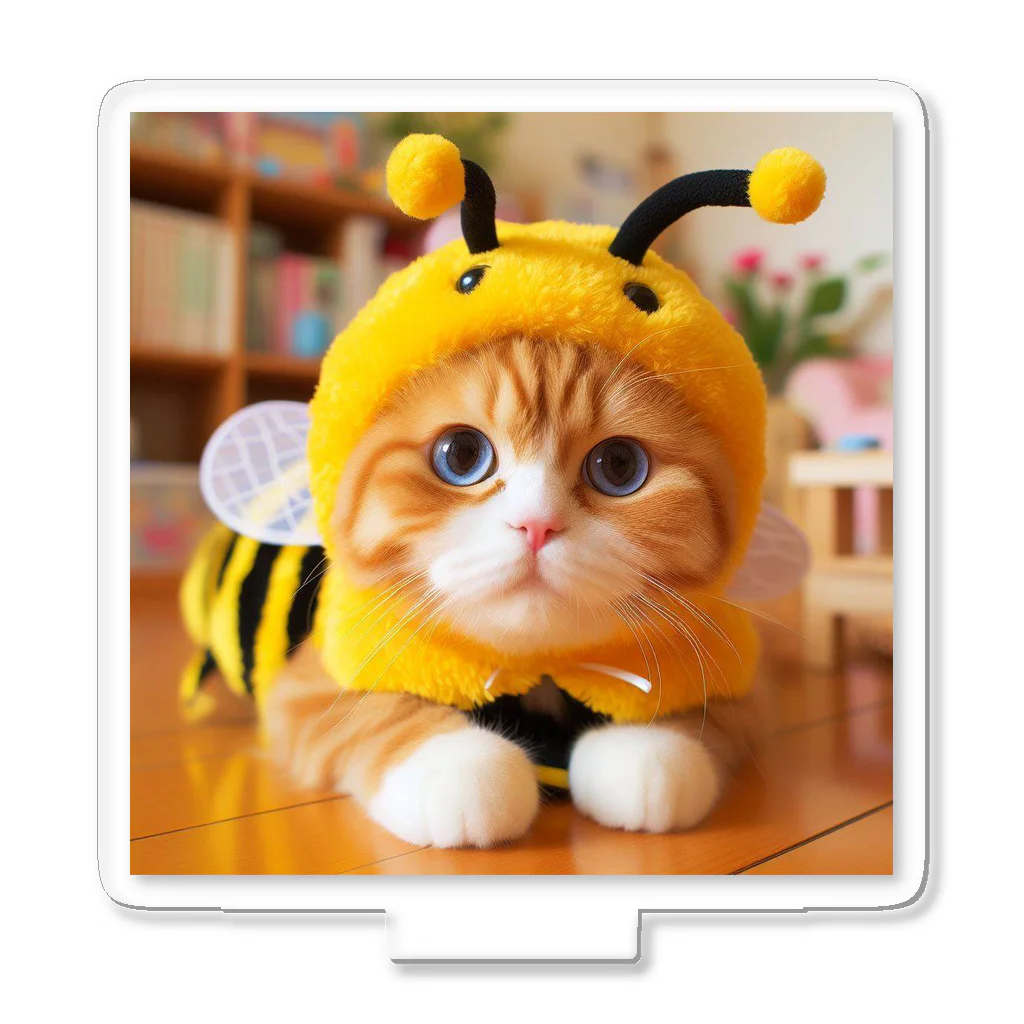 終わらない夢🌈のミツバチ🐝のコスプレをした🐱にゃんこ🐾 アクリルスタンド