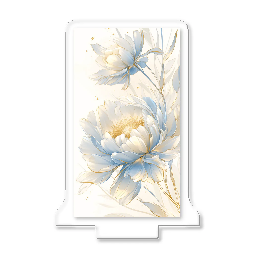 cute styleのLucky Flower Silver Blue Acrylic Stand