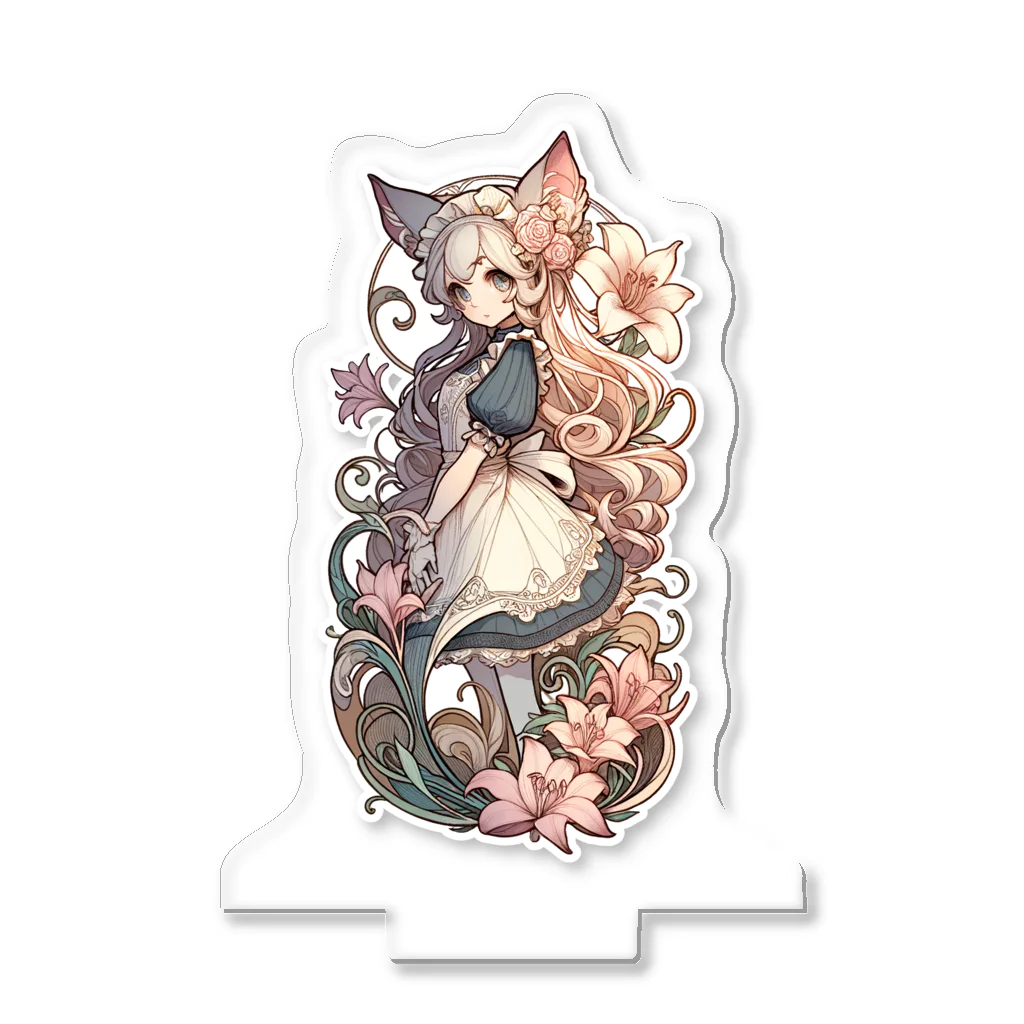 MITAKA_A_Iの植物と猫さん Acrylic Stand