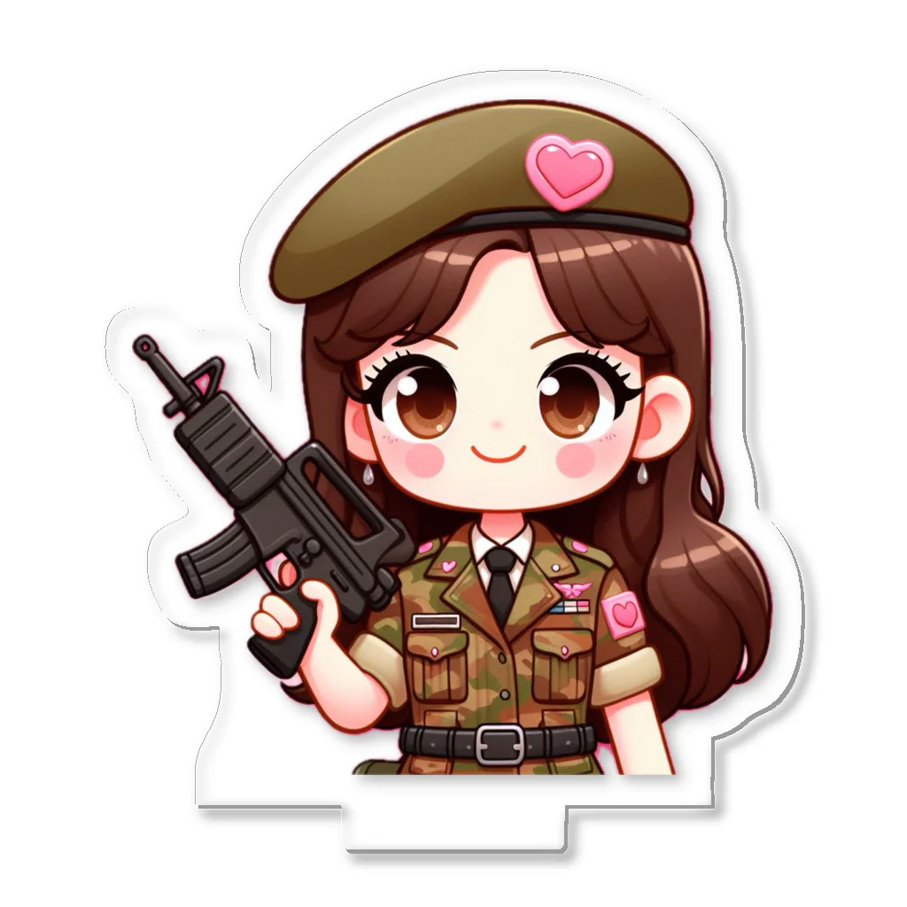 WakuWakustoreのarmy girl アクリルスタンド