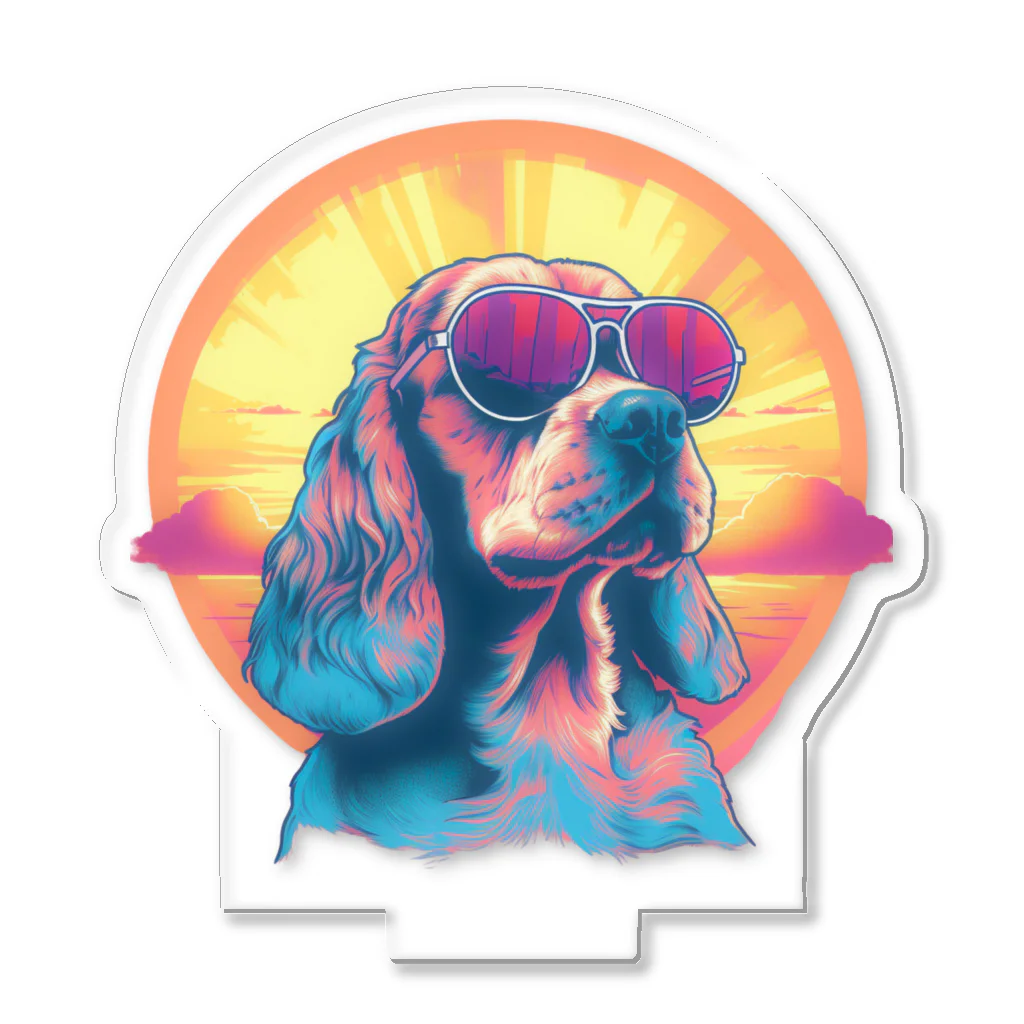 dogsdream8246のcocker sunset Acrylic Stand