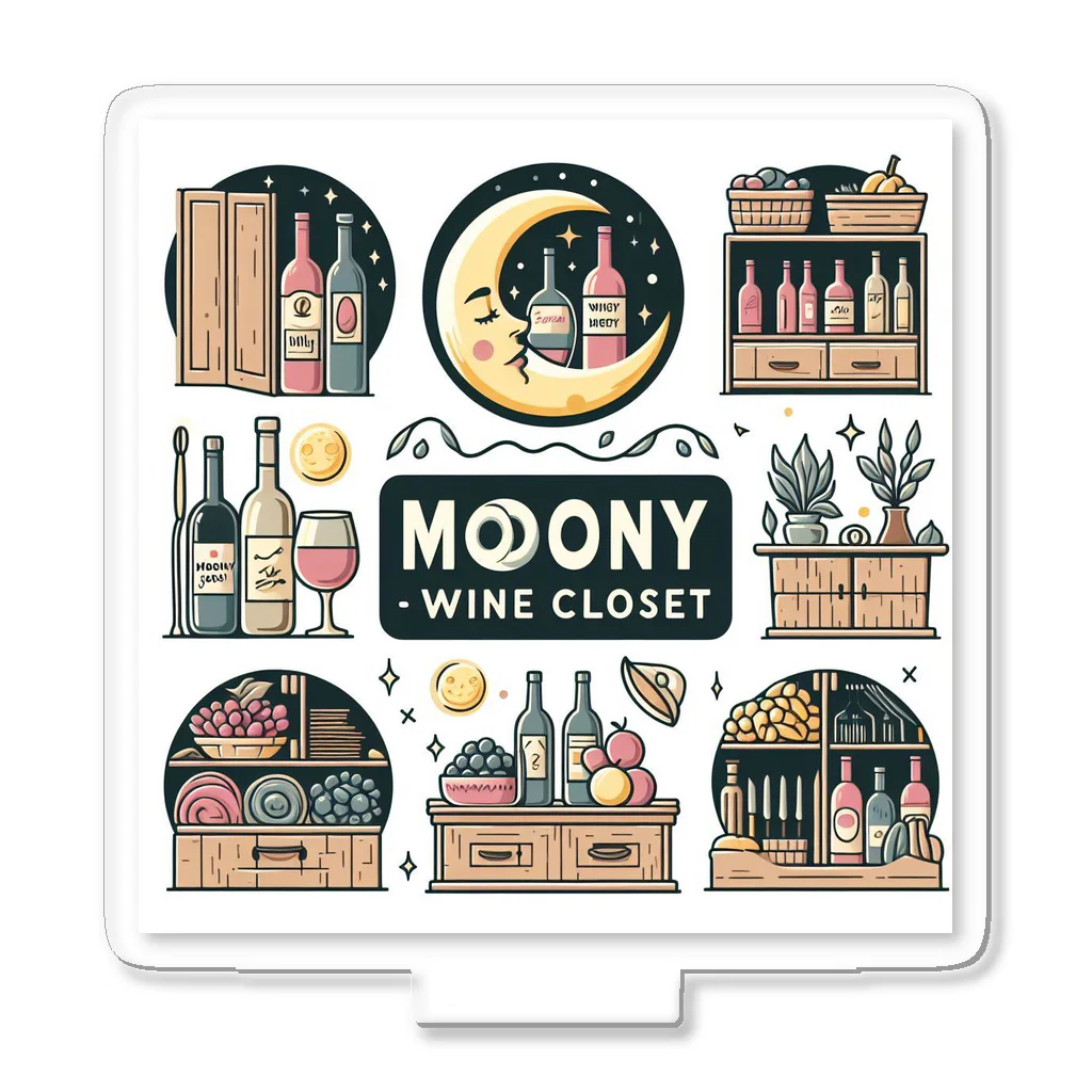 MOONY'S Wine Closetの夢心地な月夜の小さなワイン屋さん アクリルスタンド