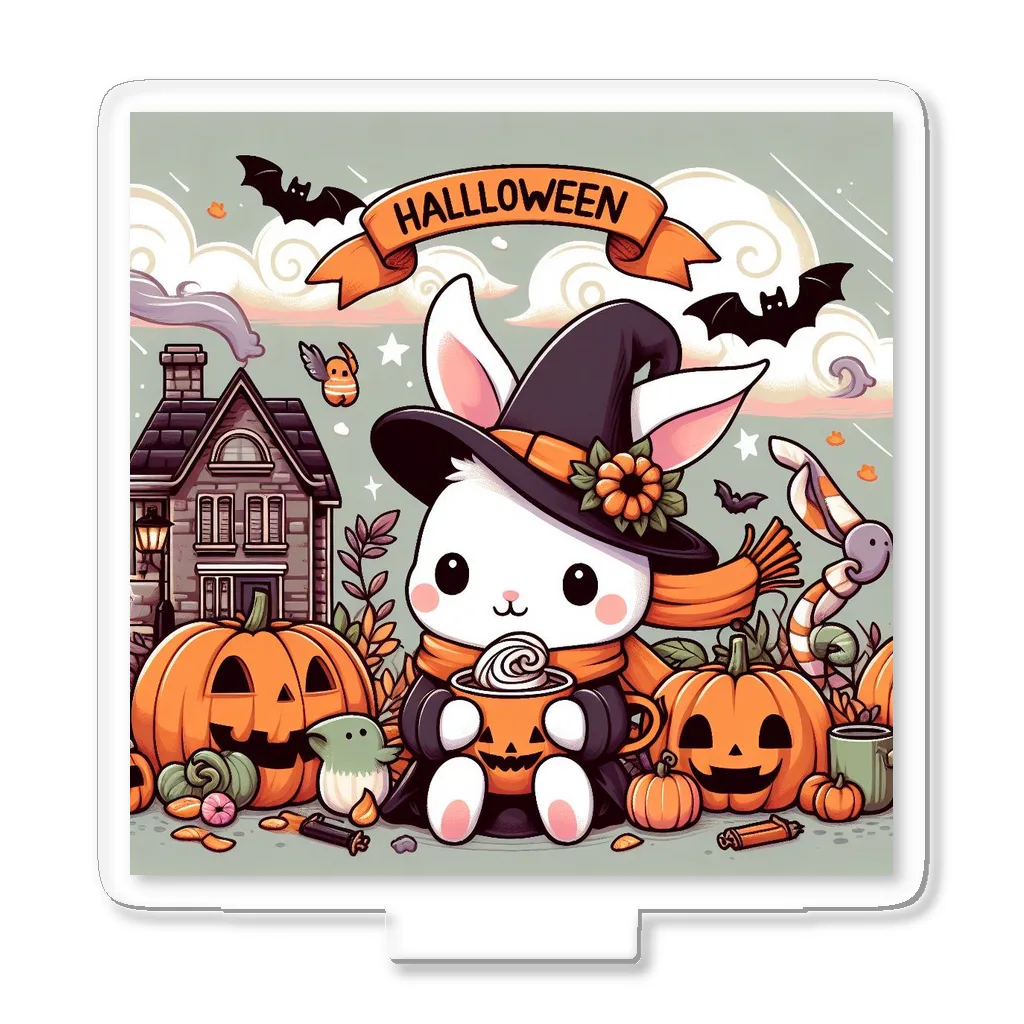 にこにこ雑貨店のハロウィン可愛い猫イラスト アクリルスタンド