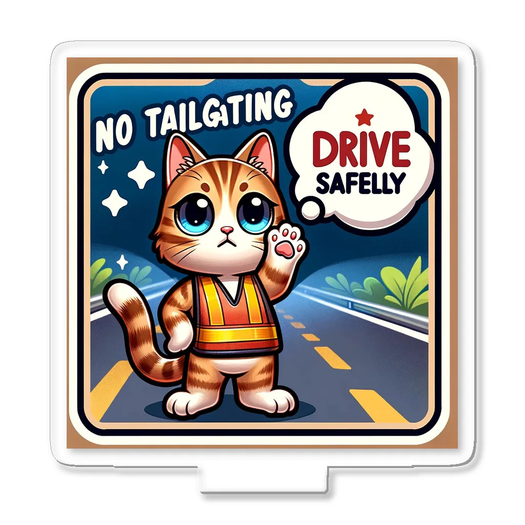 子猫カーニバルの煽り運転禁止！ Acrylic Stand