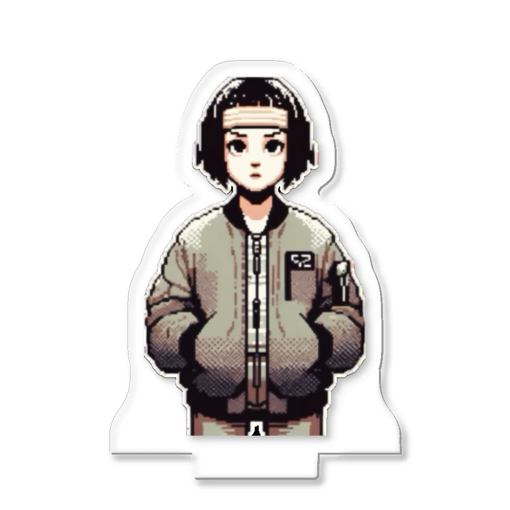 Pixel Art Goodsのgirl（pixel art） アクリルスタンド