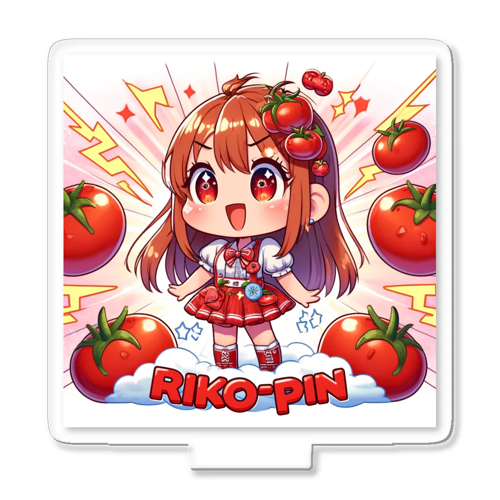 bottaの可愛い、トマト、RIKO-PIN入り Acrylic Stand