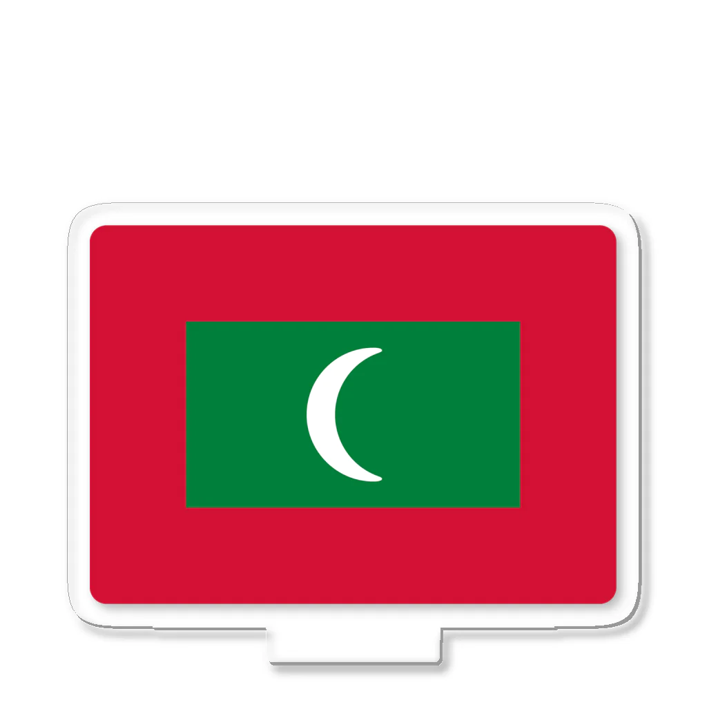 お絵かき屋さんのモルディブの国旗 アクリルスタンド