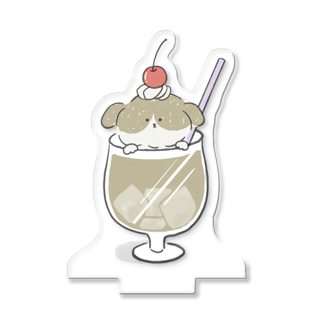 umemoのショップのラサのカフェオレ Acrylic Stand