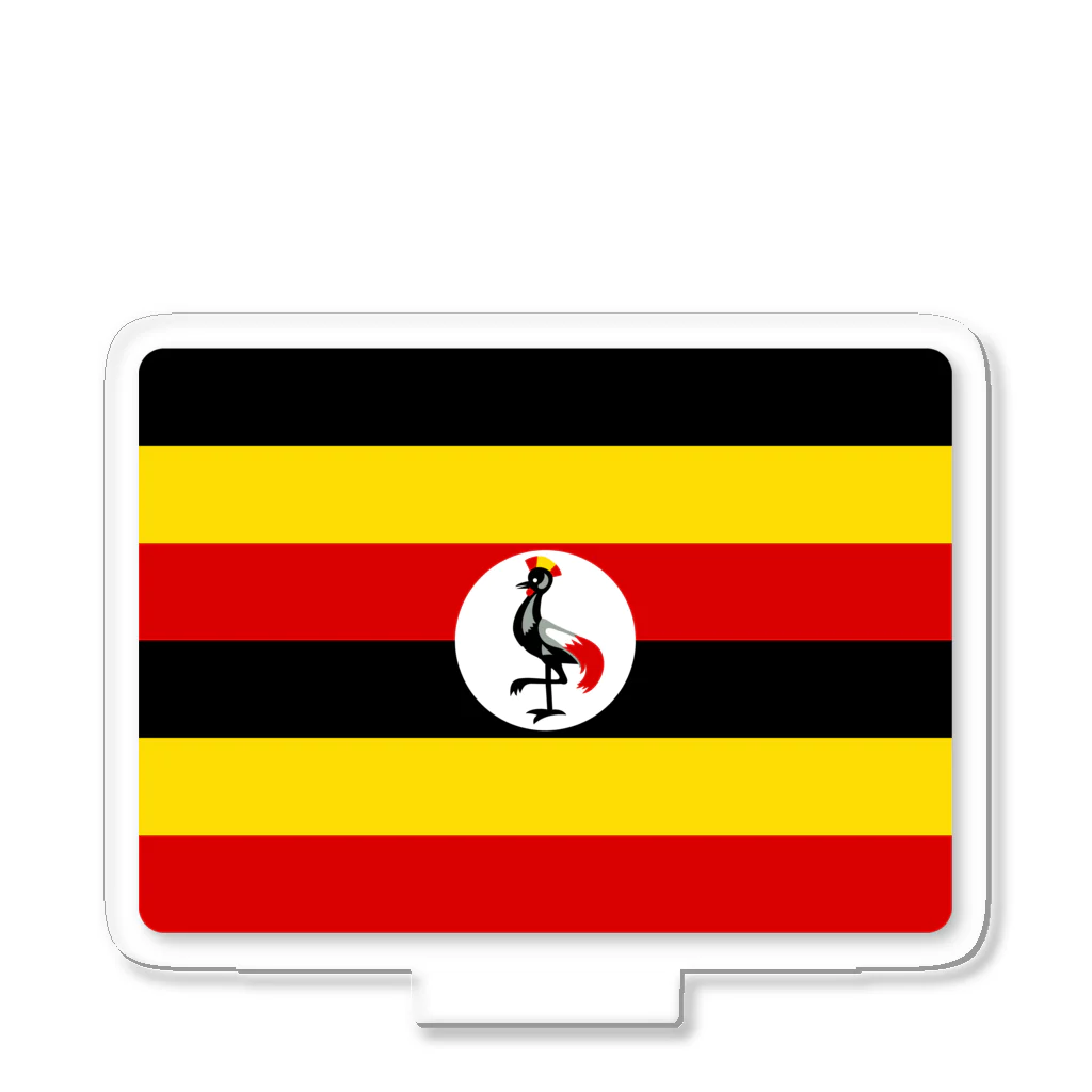 お絵かき屋さんのウガンダの国旗 アクリルスタンド