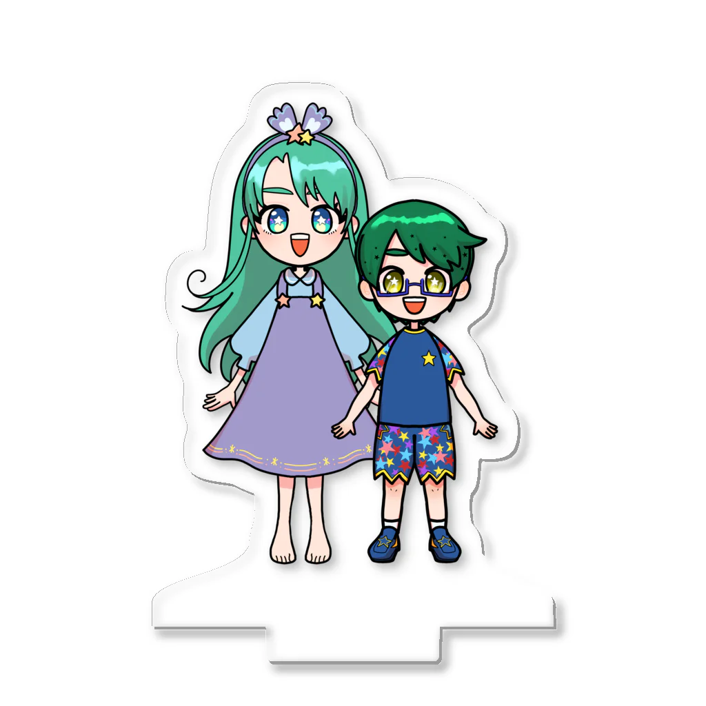 BONI_two_starsの二星ぼに＆まさくん★ややわたし絵 Acrylic Stand