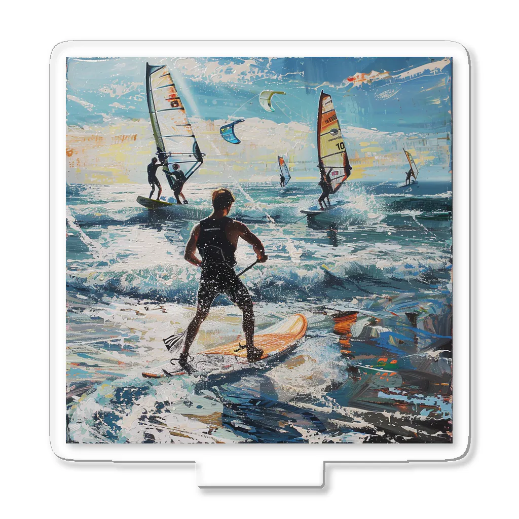 AQUAMETAVERSEのsupとwindsurfingレース　エンジェル717 2065 アクリルスタンド