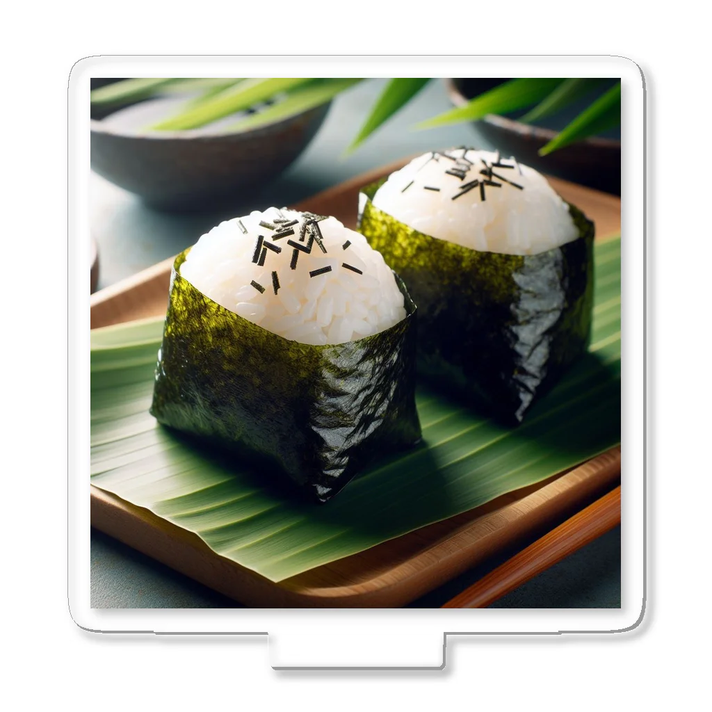 日本の風景 COOL JAPANの日本の風景:お母さんの味''おにぎり" "おむすび''、Japanese scenery: Mom's taste rice balls "Onigri" "Omusubi" アクリルスタンド