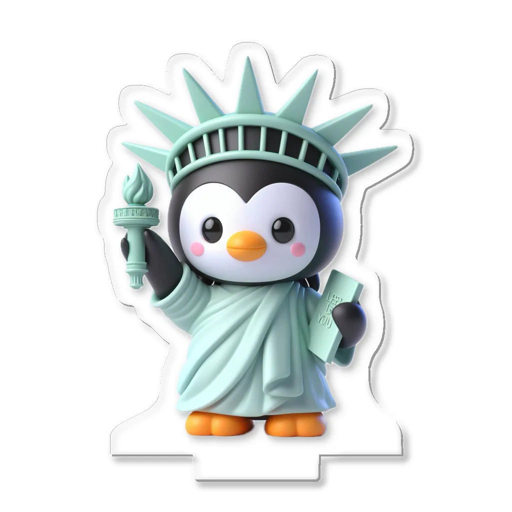 JUPITERの自由のペンギン像 アクリルスタンド