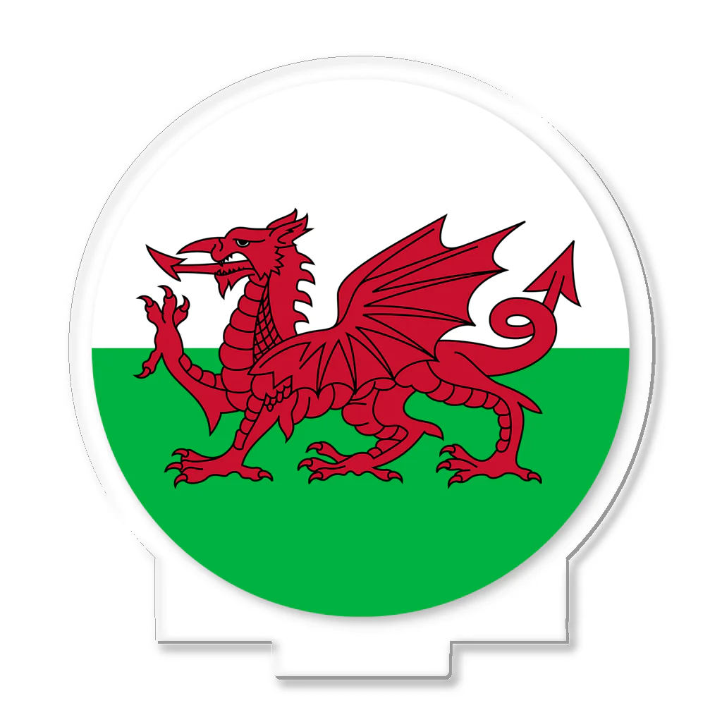 お絵かき屋さんのウェールズの旗 アクリルスタンド