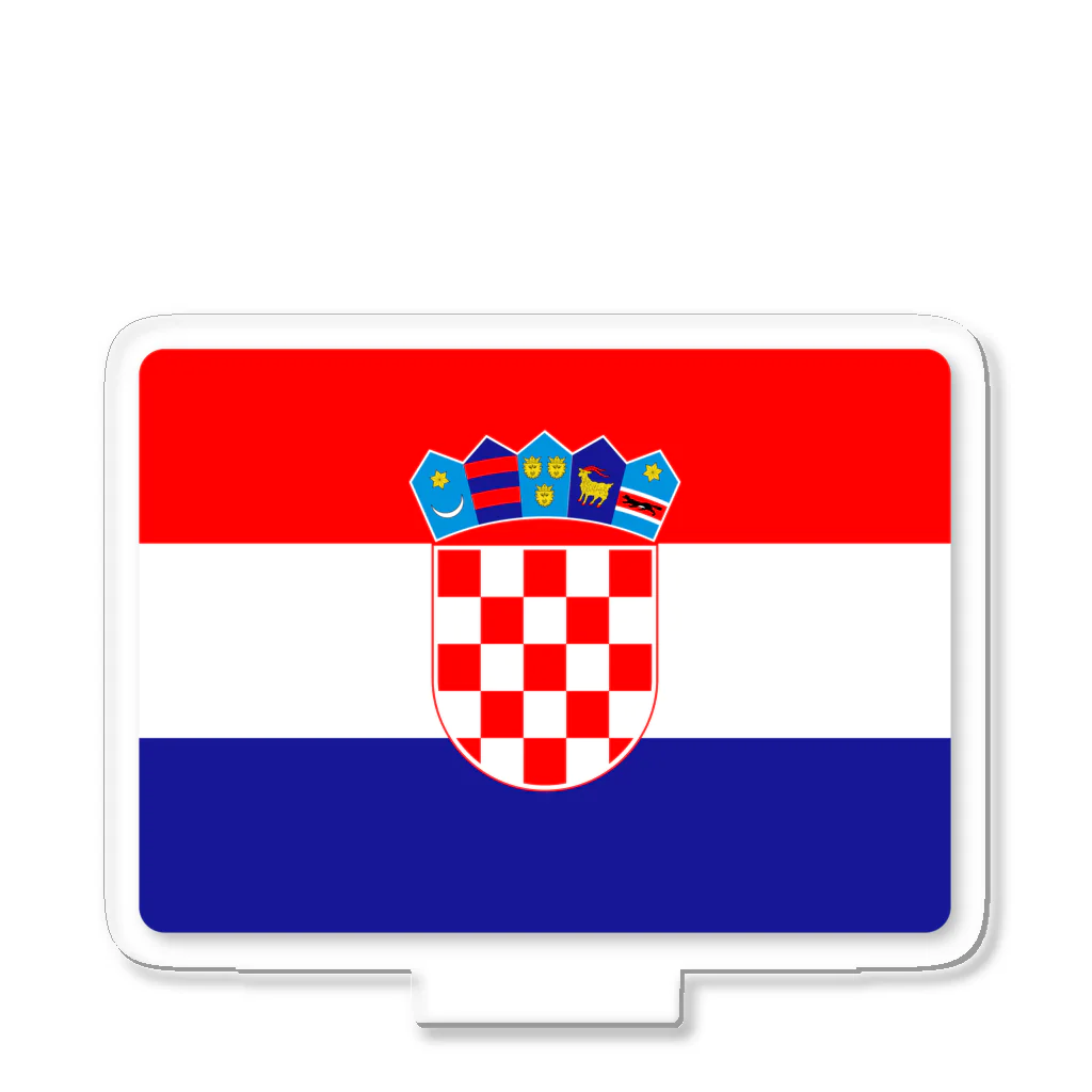 お絵かき屋さんのクロアチアの国旗 Acrylic Stand