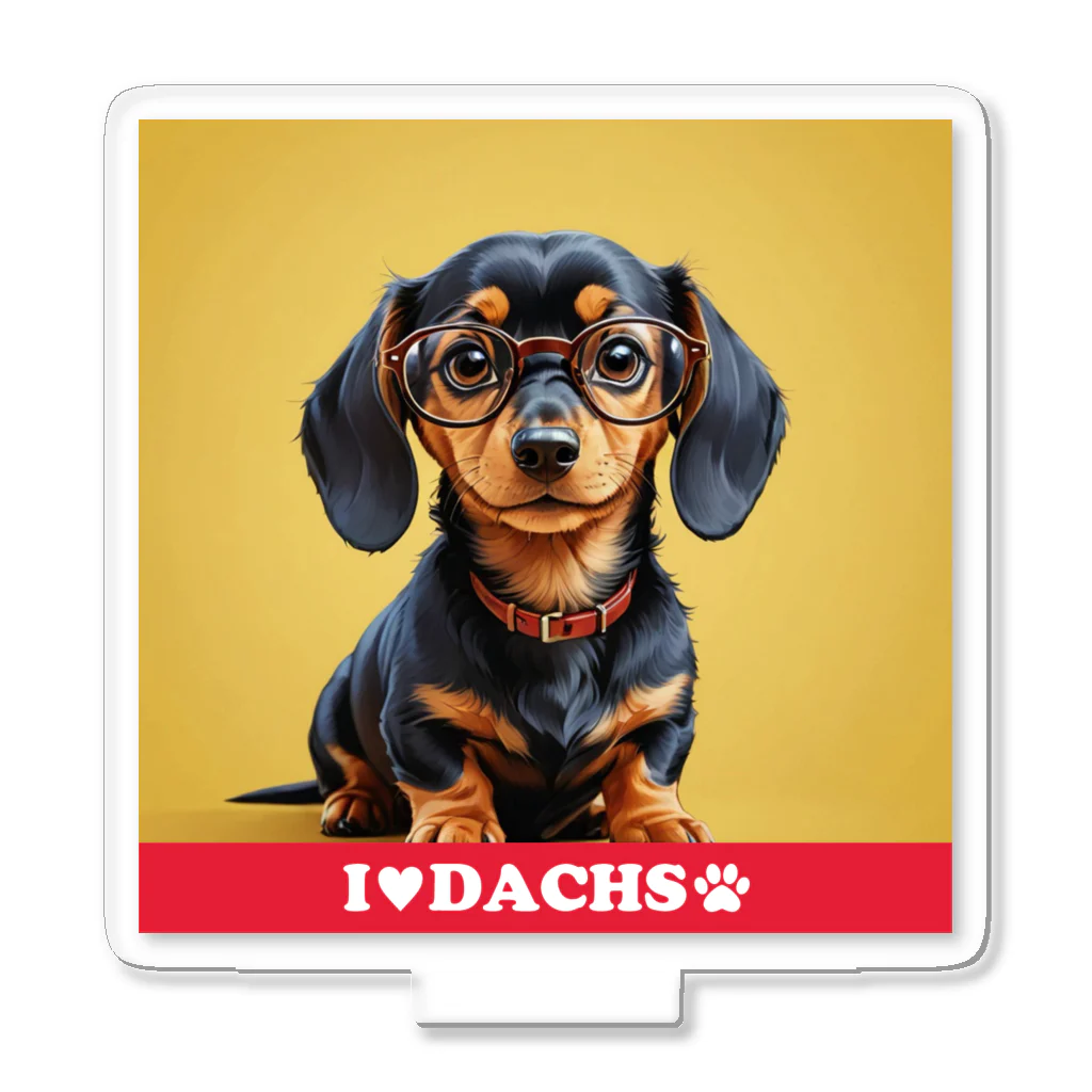 Design.DachsのI LOVE DACHS_02 Acrylic Stand