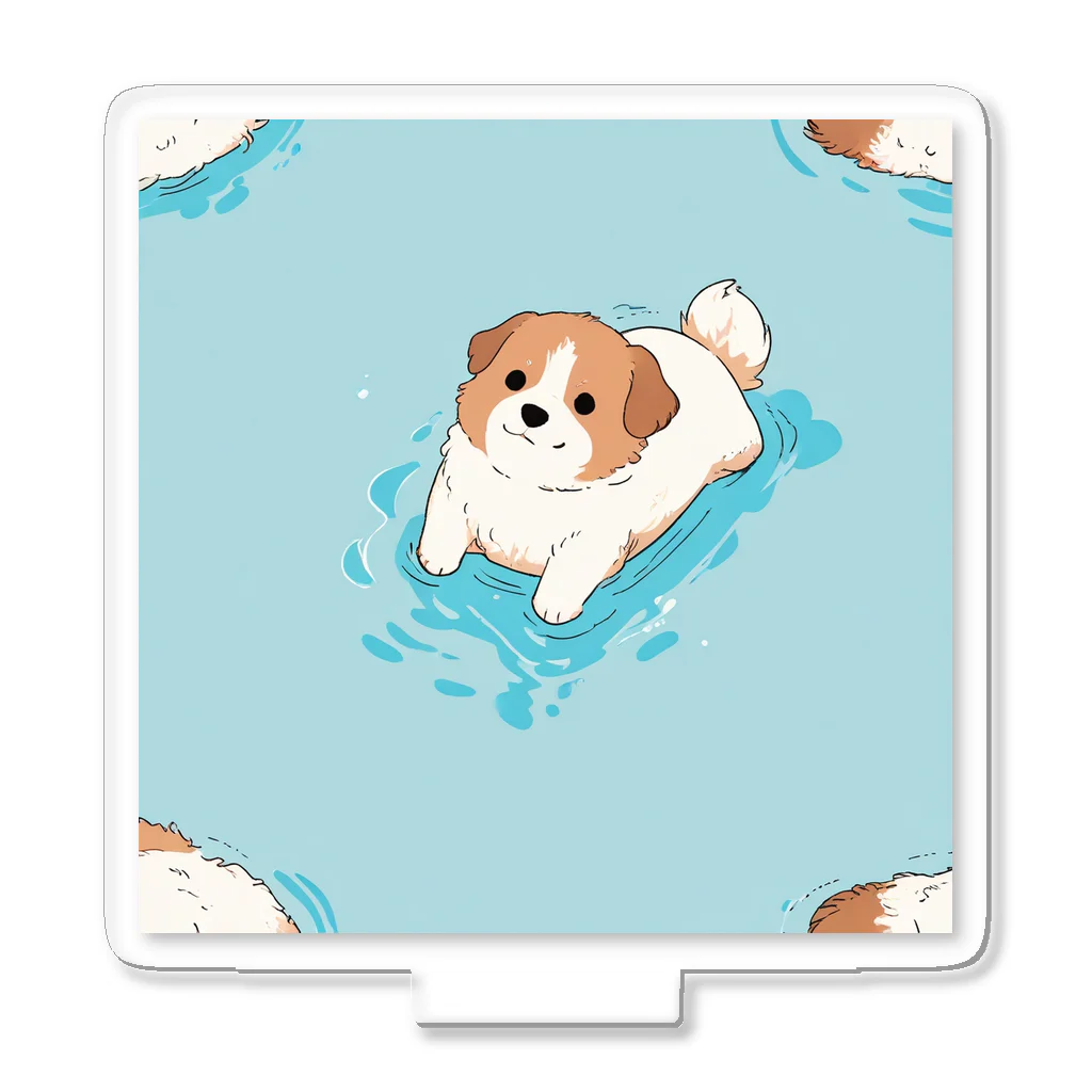 ganeshaのかわいい犬のバックグラウン Acrylic Stand