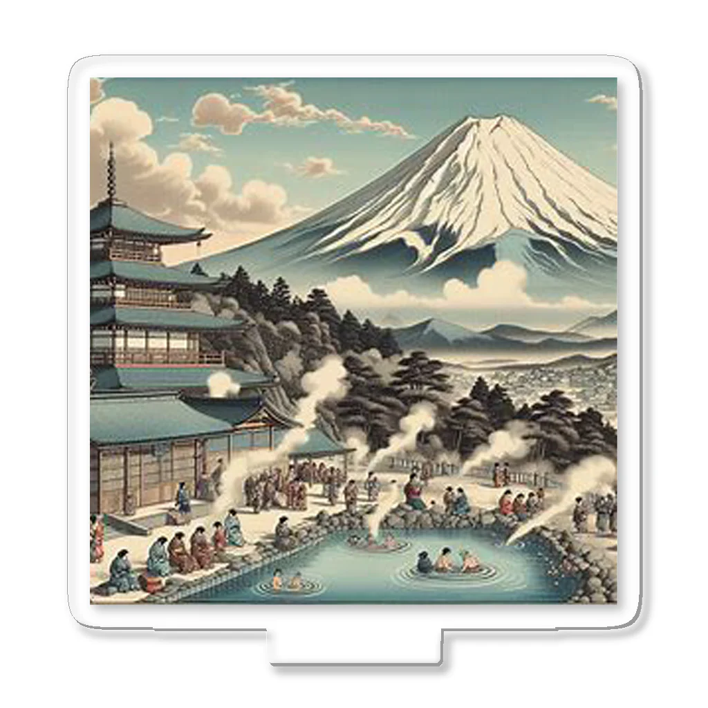 kimagure_MARCHEのJapan Mt. Fuji Sento Bathhouse Beautiful scenery アクリルスタンド