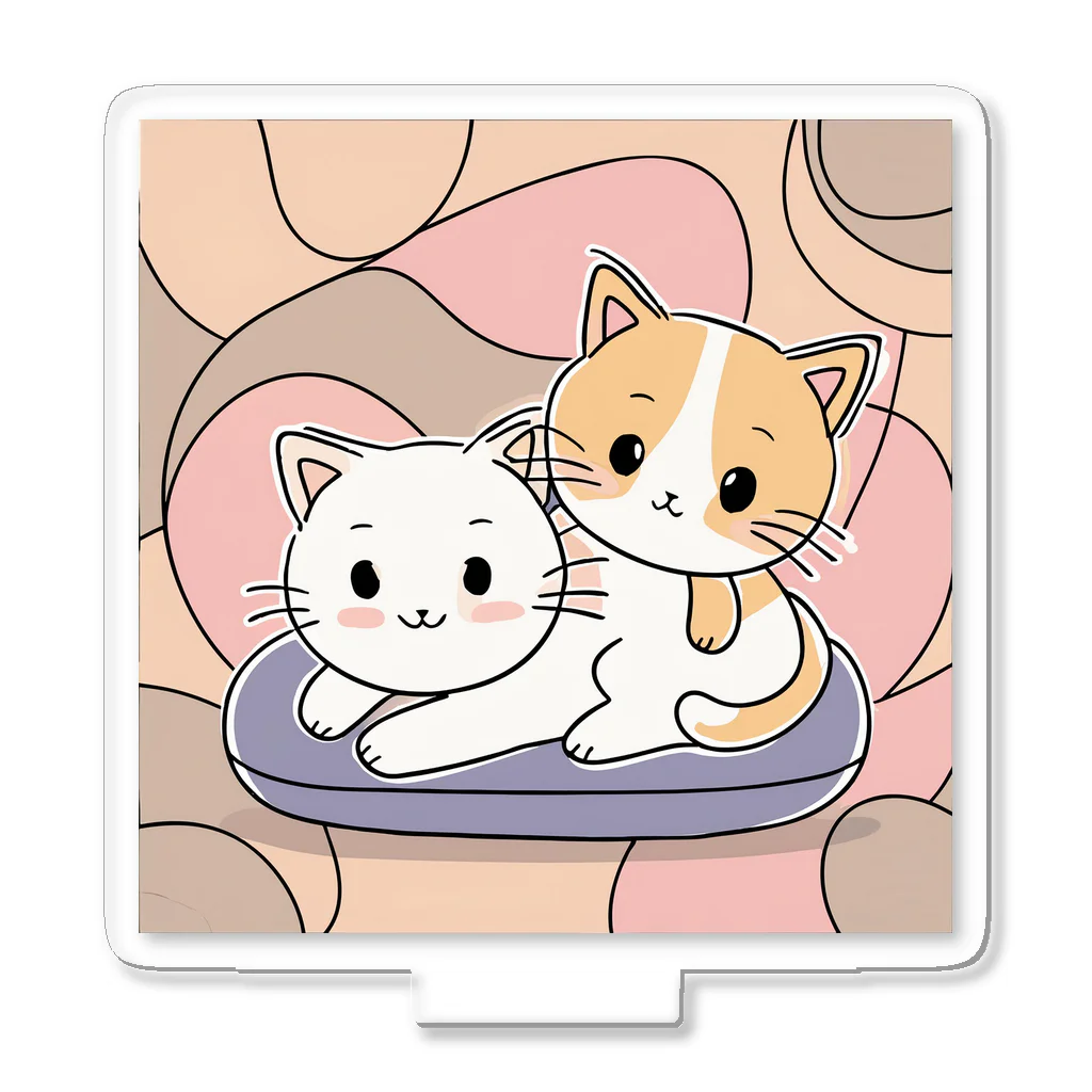 癒しの部屋🐾໒꒱の仲良しニャンコ🐈🐾 Acrylic Stand