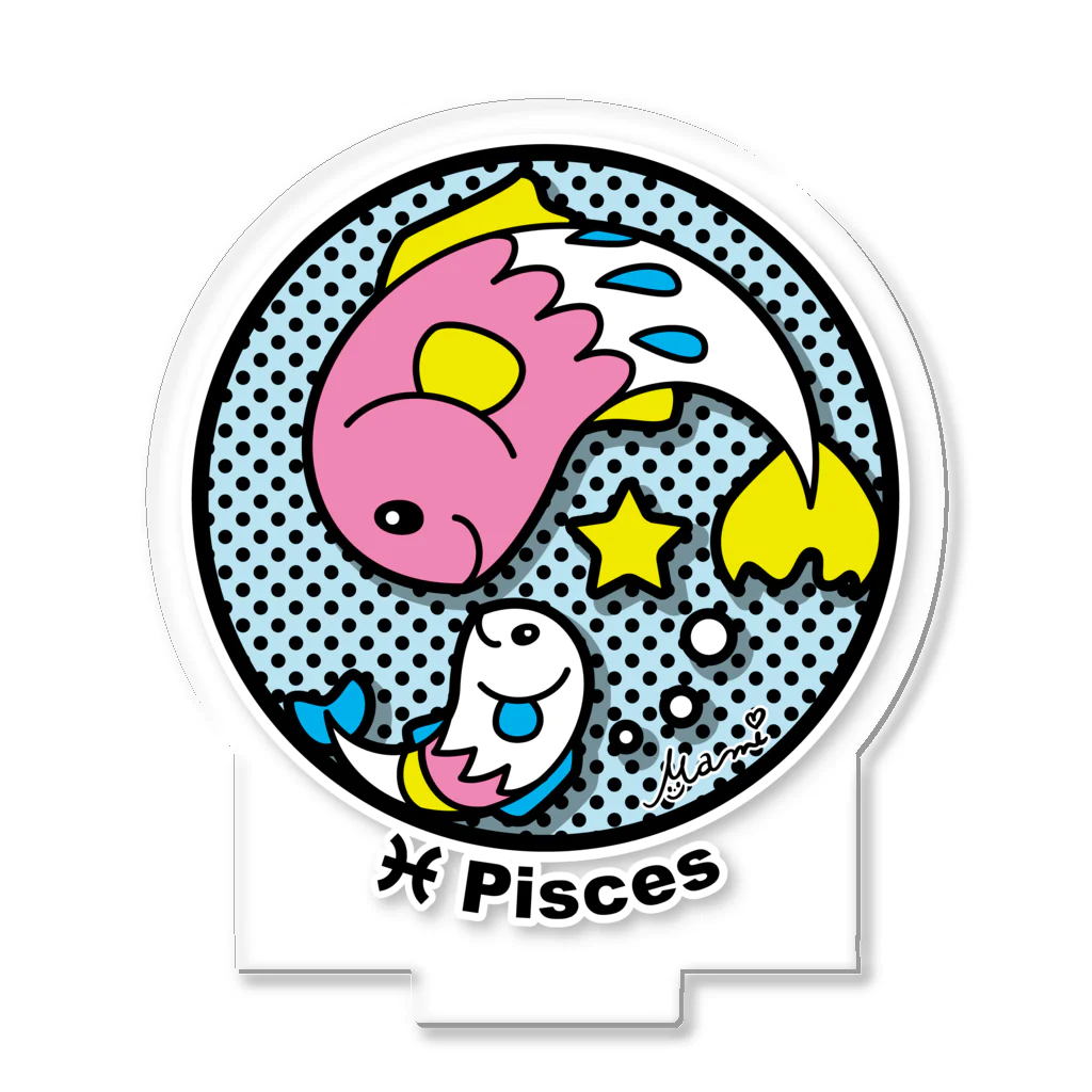 Macchi Baco | SUZURI SHOPの星座／Pisces（うお座）アイコン風イラスト アクリルスタンド