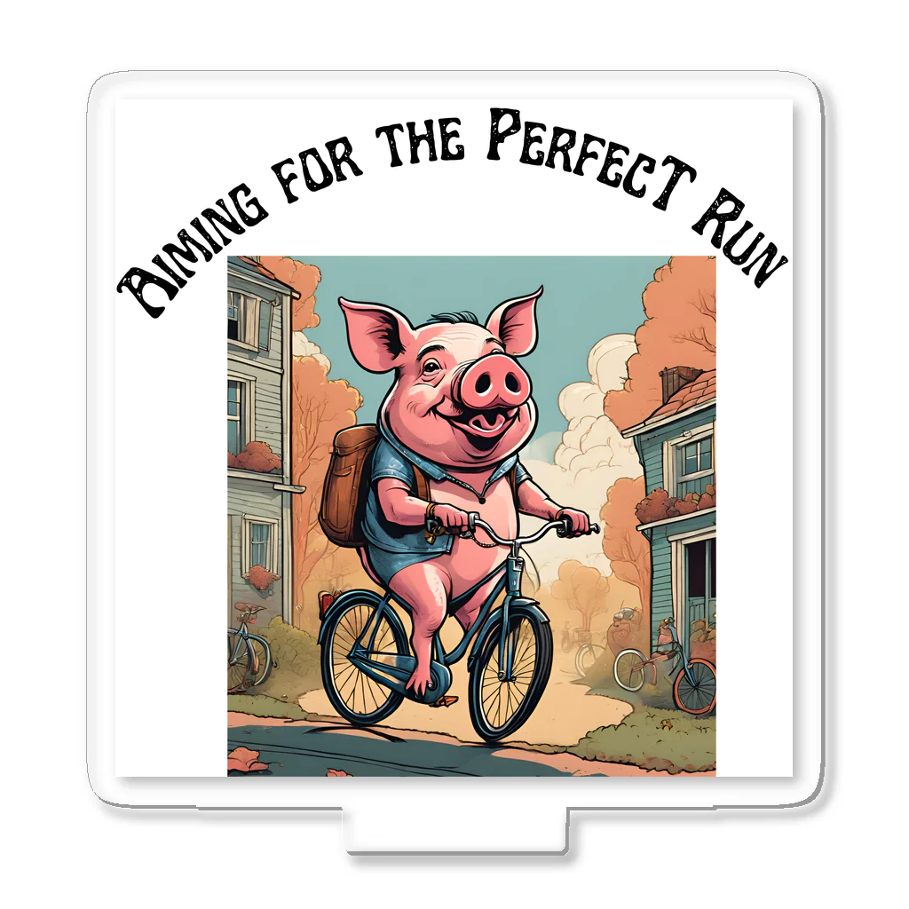 ｙ１８ｓin２７の豚と自転車 アクリルスタンド